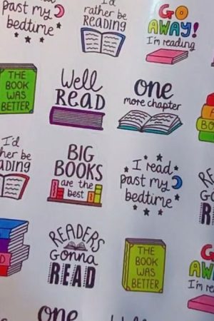 Bookish stickers