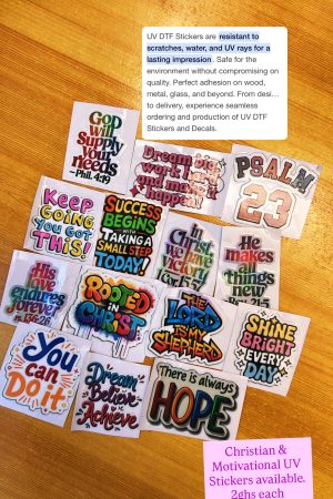 Christian/Motivation Stickers